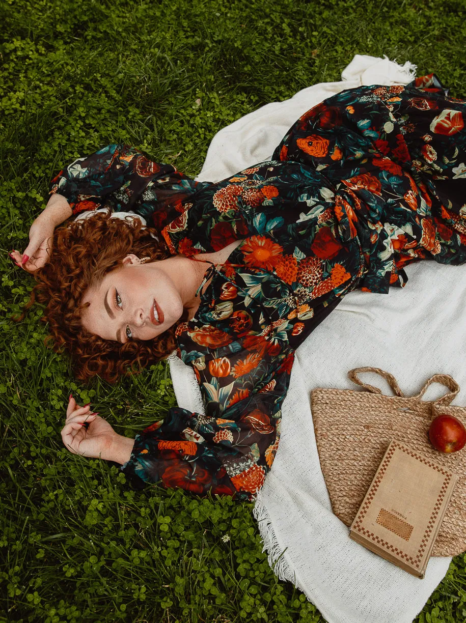 Imogen Dress in Moody Floral sold by Ivy City Co product image thumbnail 4