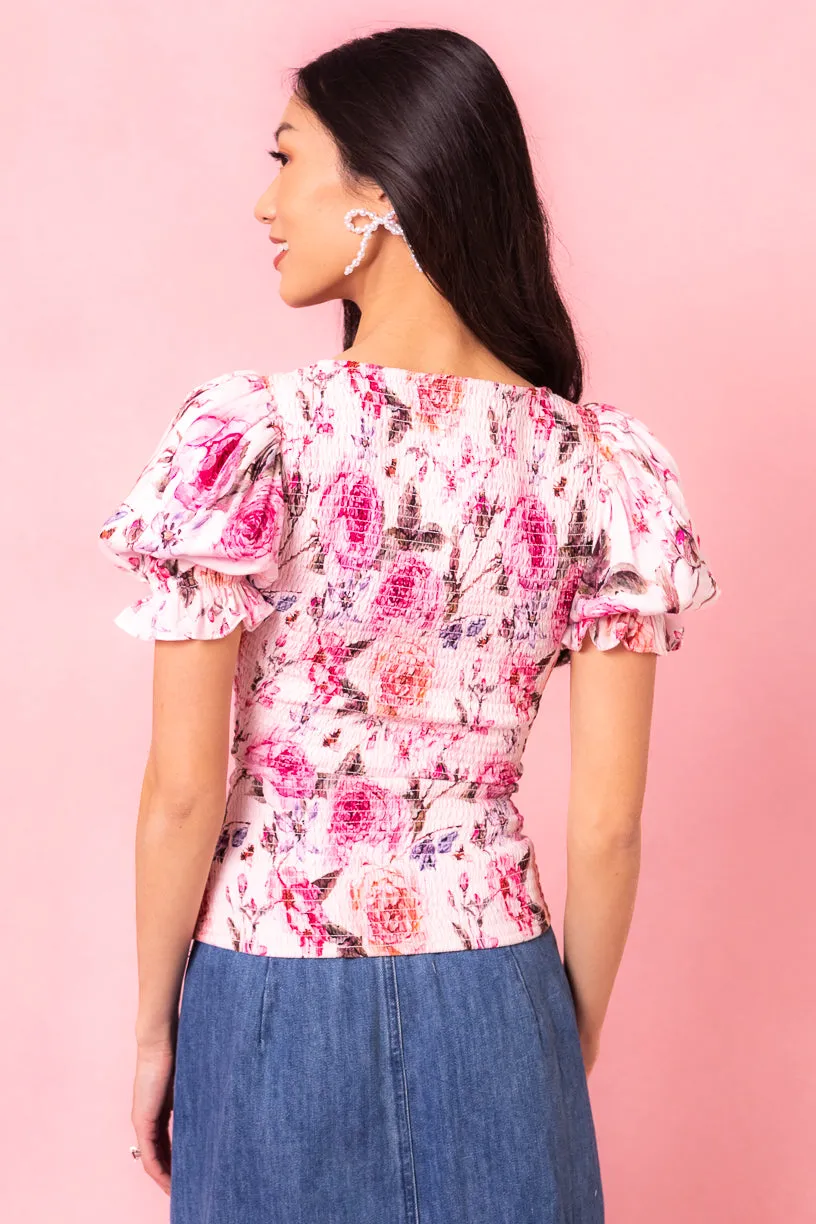 Ballerina Top in Pink Floral - FINAL SALE sold by Ivy City Co product image thumbnail 3