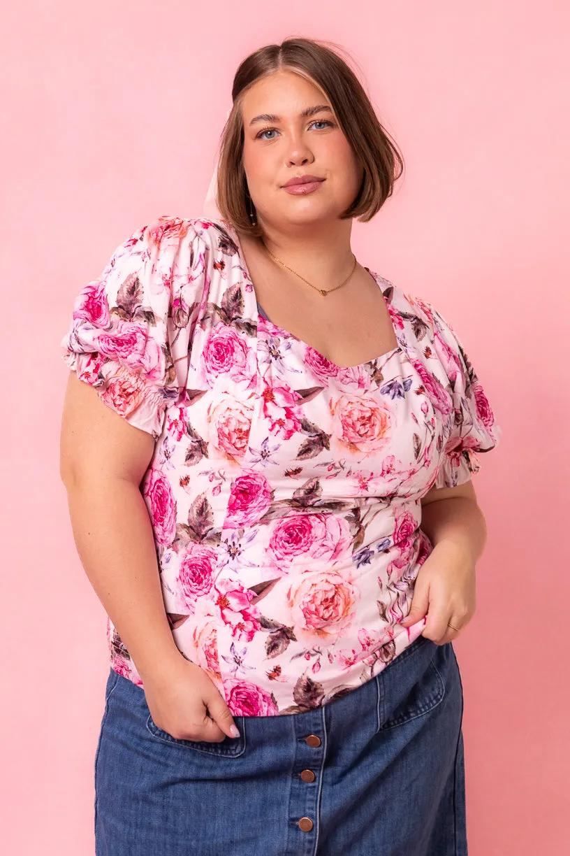 Ballerina Top in Pink Floral - FINAL SALE sold by Ivy City Co product image thumbnail 5