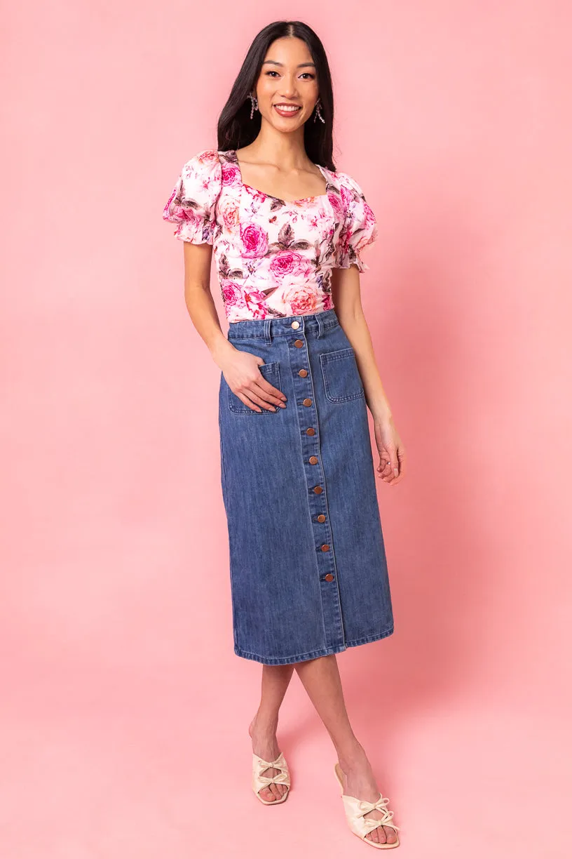 Ballerina Top in Pink Floral - FINAL SALE sold by Ivy City Co product image thumbnail 2