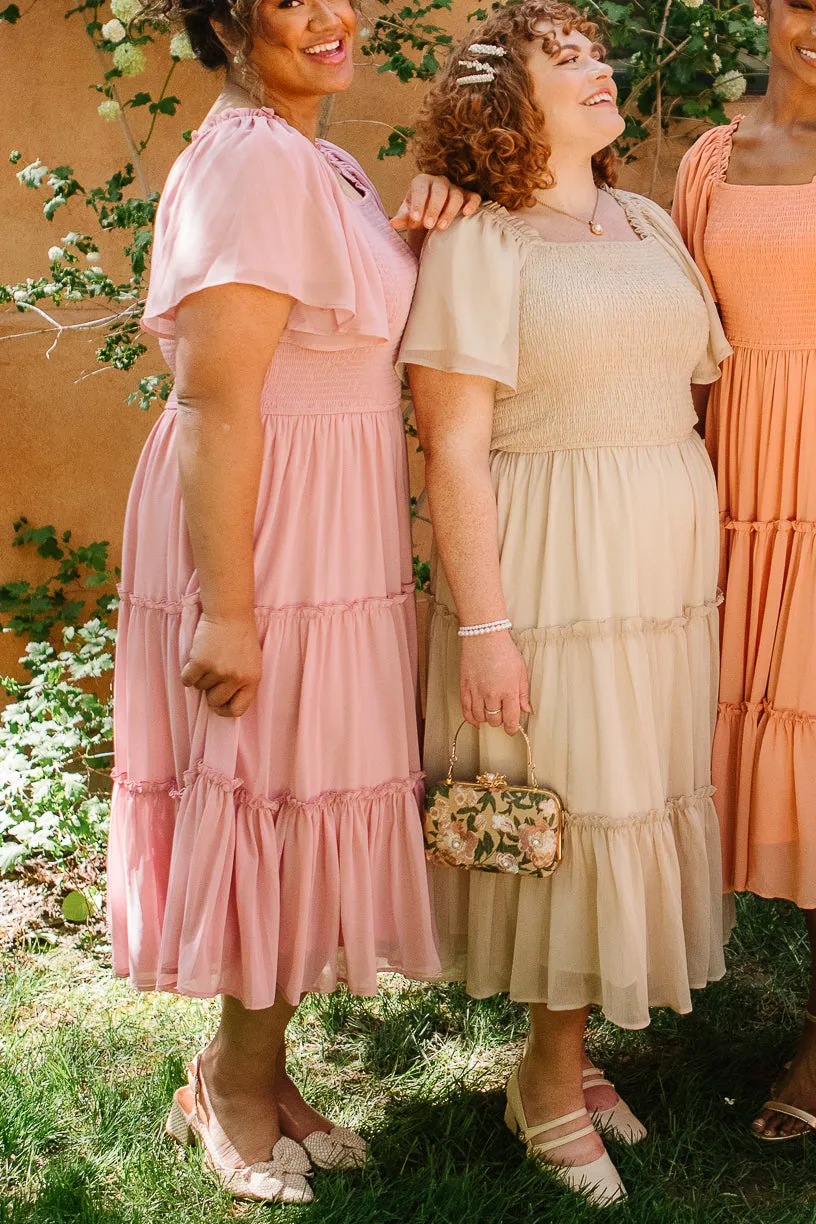 Ellie Dress in Blush Chiffon sold by Ivy City Co product image thumbnail 3