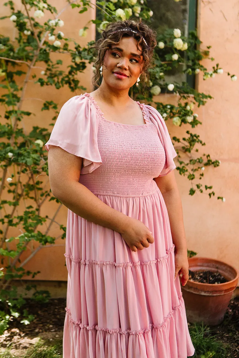 Ellie Dress in Blush Chiffon sold by Ivy City Co product image thumbnail 4