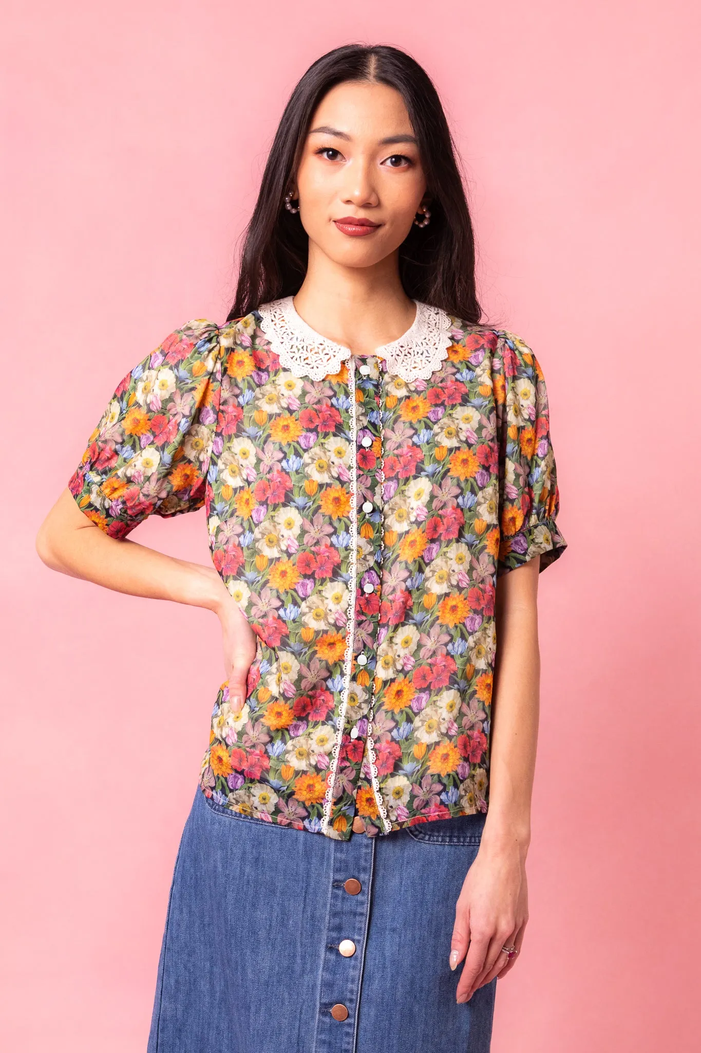 Cambridge Blouse Made With Liberty Fabric - FINAL SALE sold by Ivy City Co product image thumbnail 3