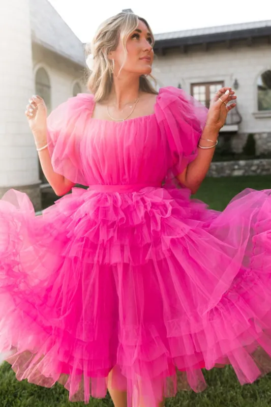 Pixie Dress in Hot Pink - FINAL SALE sold by Ivy City Co