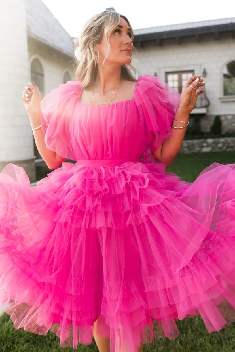 Pixie Dress in Hot Pink - FINAL SALE sold by Ivy City Co