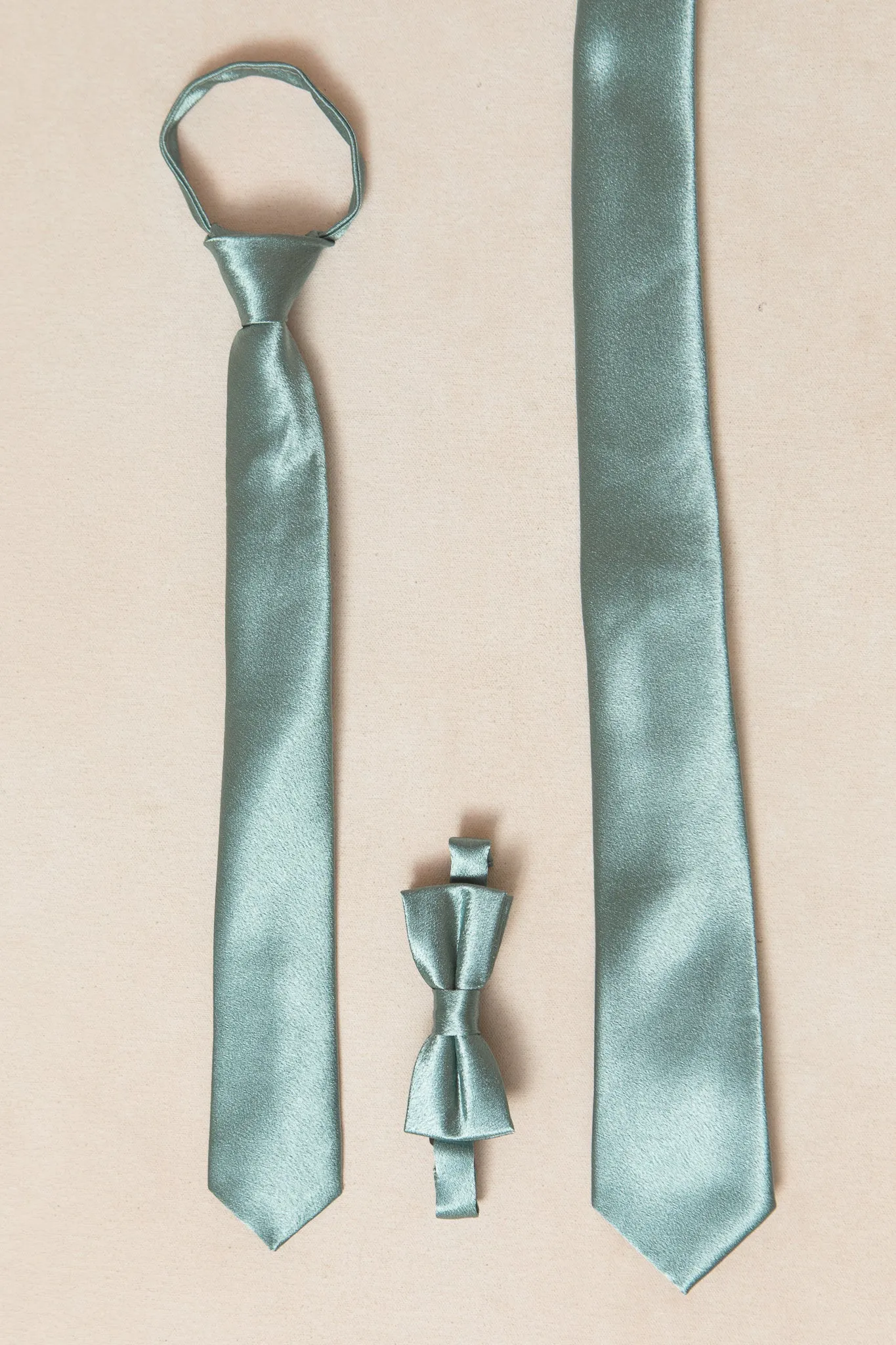 Mens Max Tie in Seaglass Satin sold by Ivy City Co product image thumbnail 3
