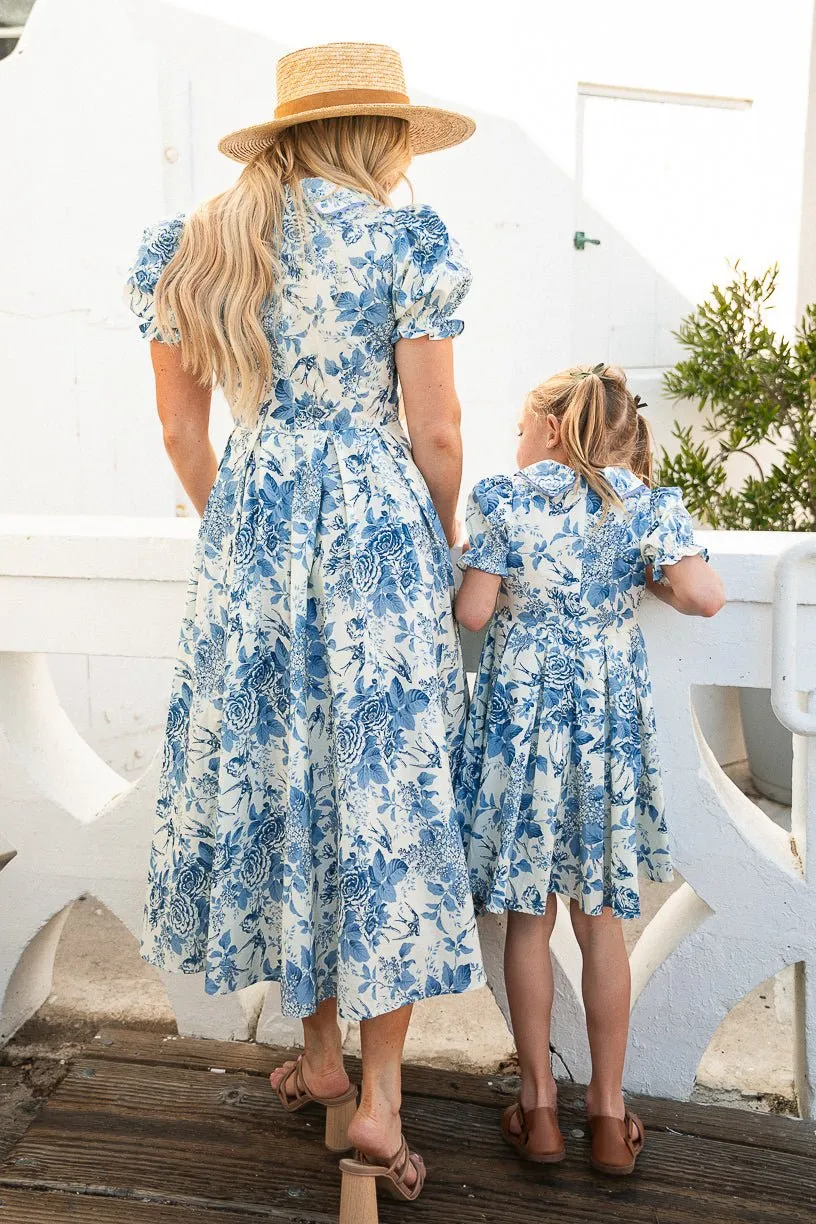 Sophia Dress in Blue Floral - FINAL SALE sold by Ivy City Co product image thumbnail 2