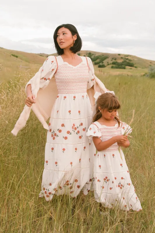 Greta Midi Dress in Rust Floral - FINAL SALE sold by Ivy City Co