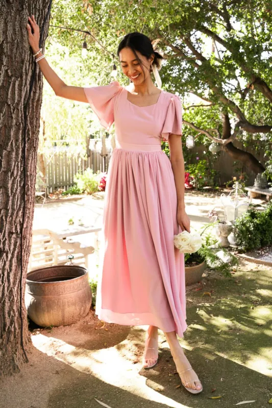 Abbie Dress in Blush sold by Ivy City Co