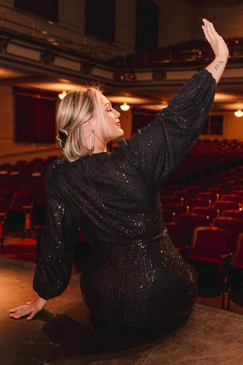 Jagger Dress in Black Sequin - FINAL SALE sold by Ivy City Co product image thumbnail 5