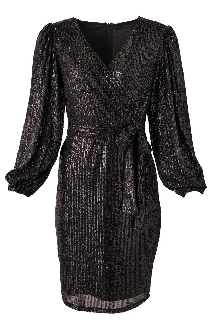 Jagger Dress in Black Sequin - FINAL SALE sold by Ivy City Co product image thumbnail 3