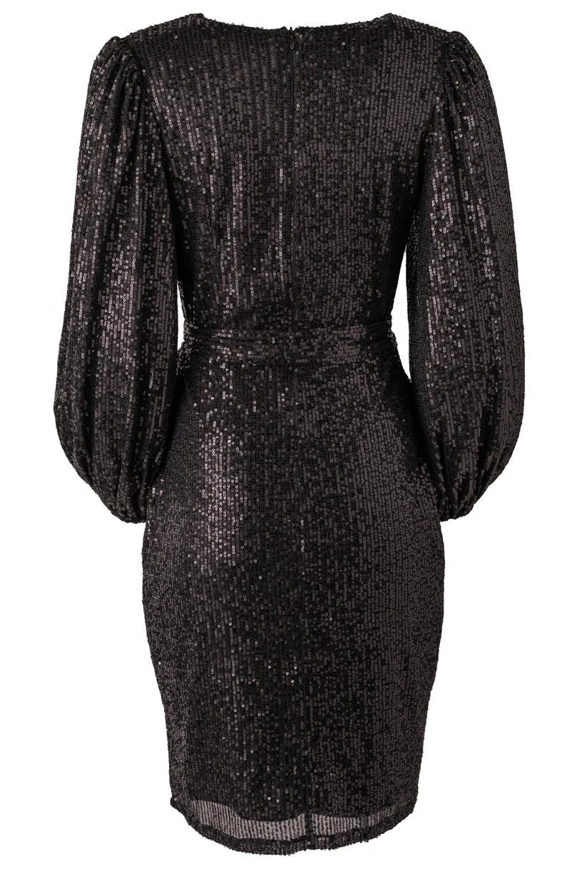 Jagger Dress in Black Sequin - FINAL SALE sold by Ivy City Co product image thumbnail 4