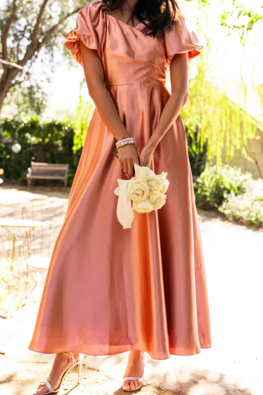 Tessie Dress in Apricot Crush sold by Ivy City Co