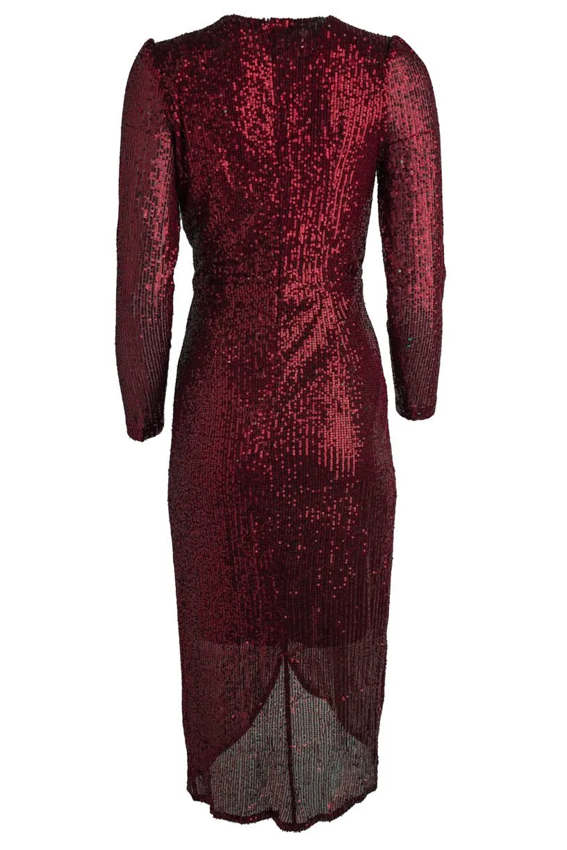 Starstruck Dress in Wine - FINAL SALE sold by Ivy City Co product image thumbnail 3