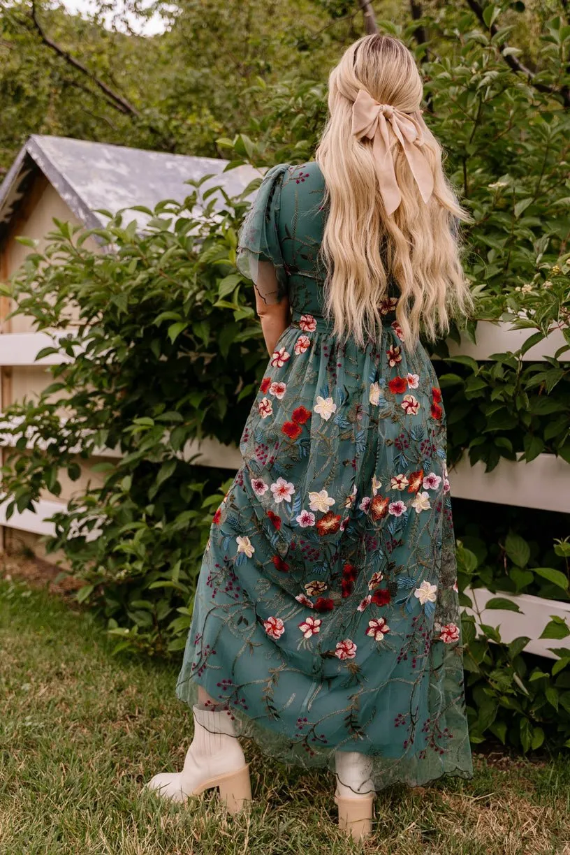 Flora Dress in Jade - FINAL SALE sold by Ivy City Co product image thumbnail 3