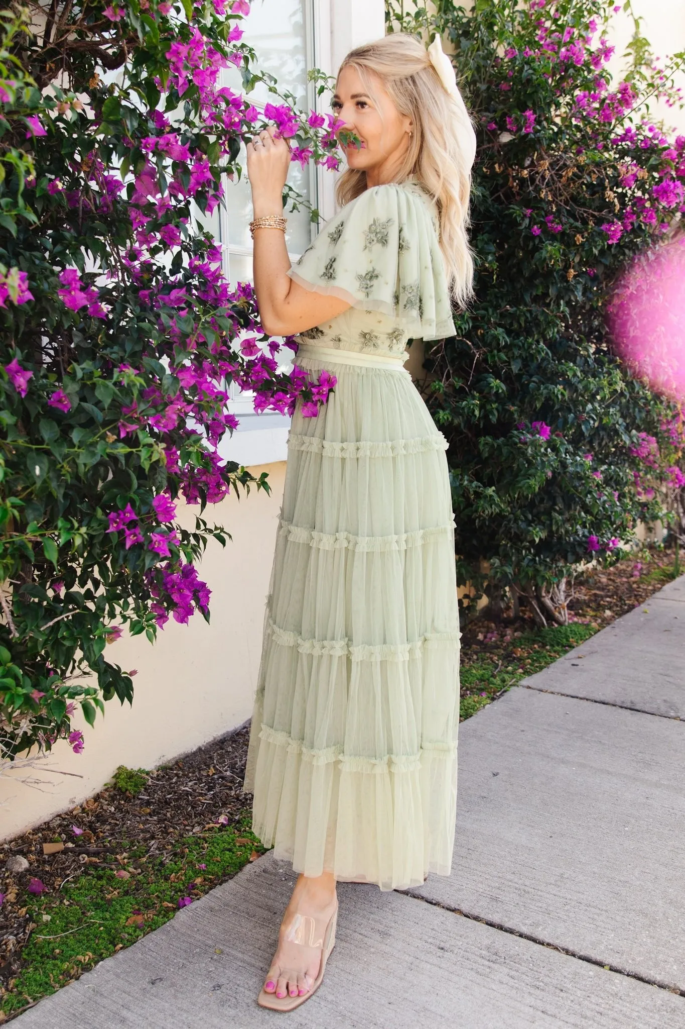 Anastasia Dress in Sage - FINAL SALE sold by Ivy City Co product image thumbnail 4