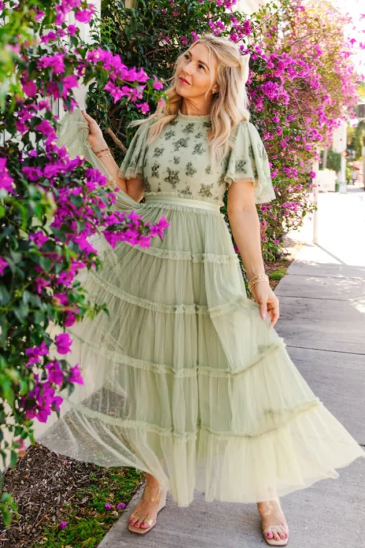 Anastasia Dress in Sage - FINAL SALE sold by Ivy City Co