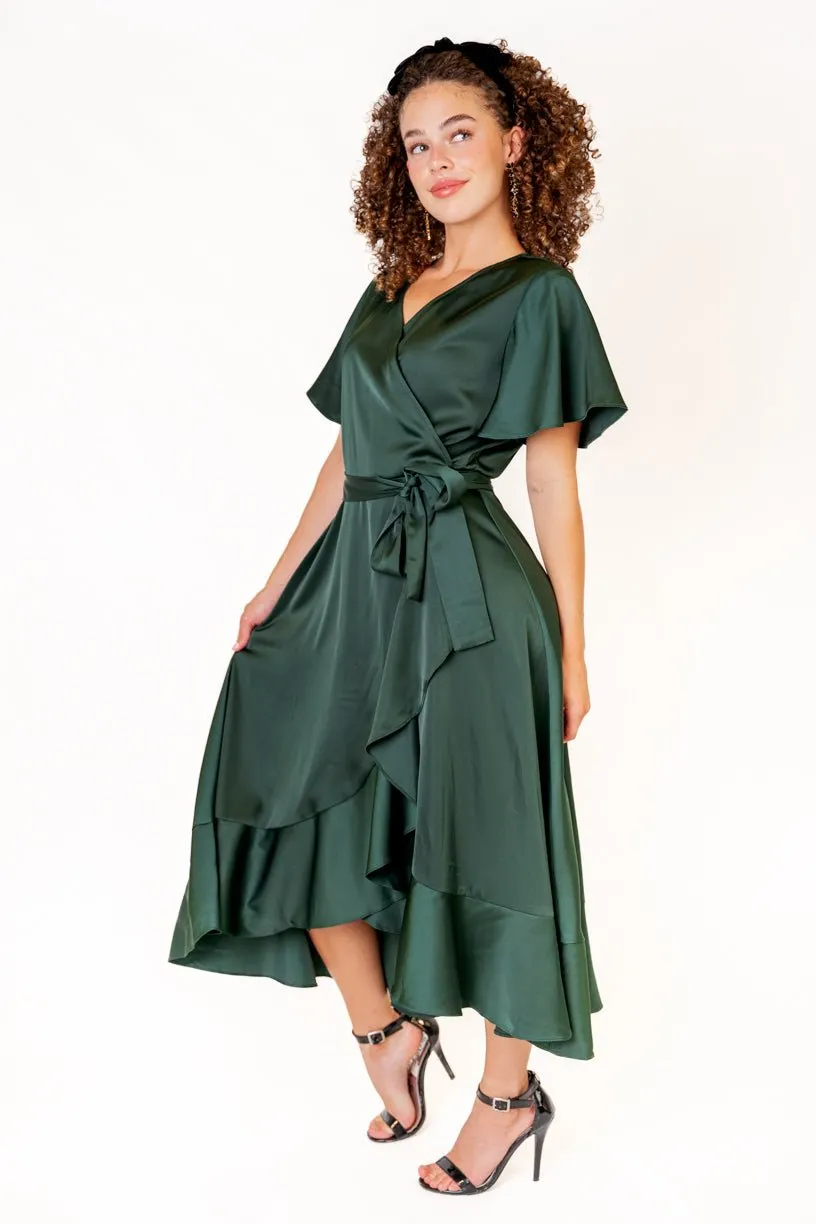 Maggie Dress in Emerald sold by Ivy City Co product image thumbnail 5