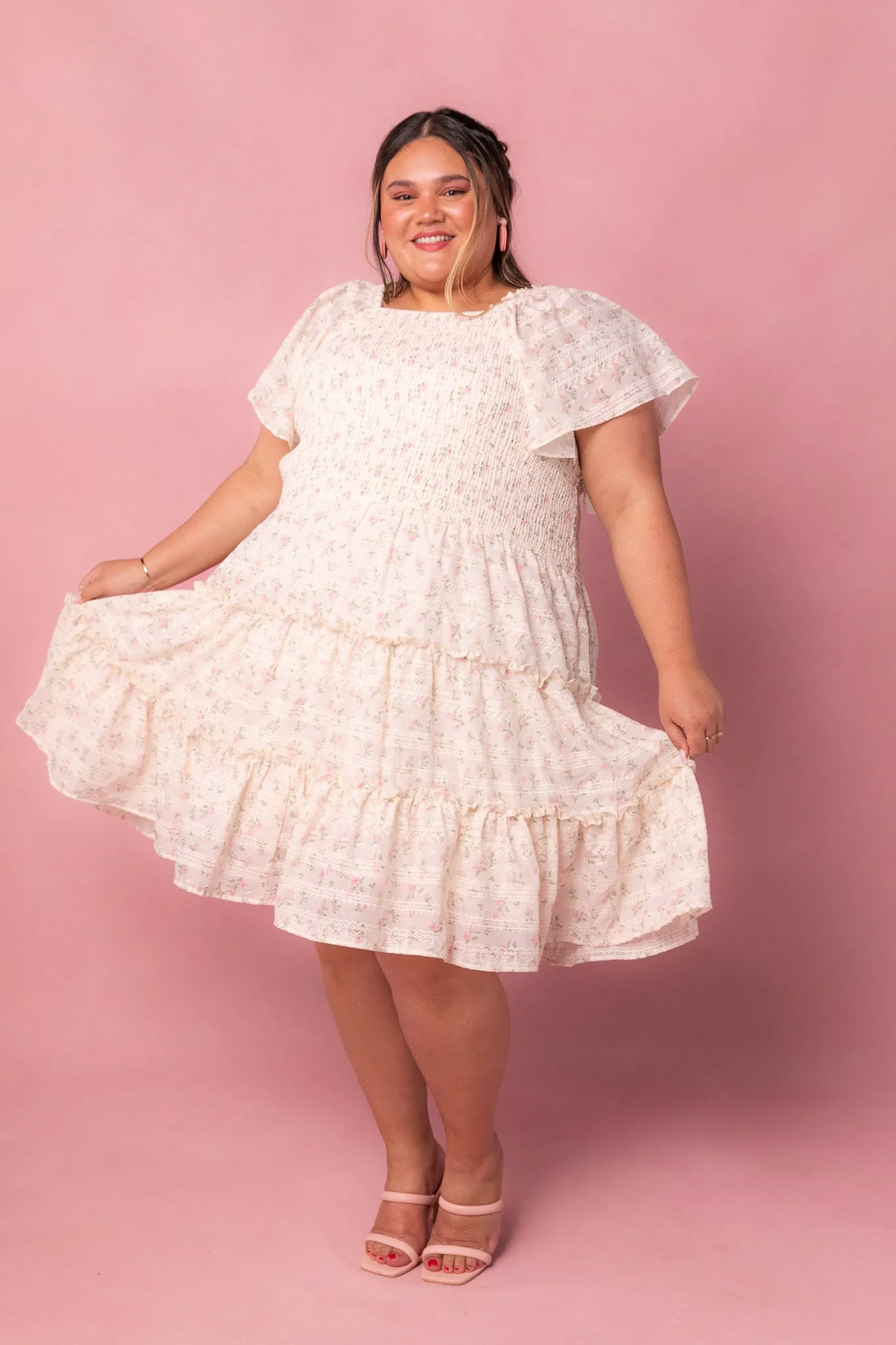 Madison Dress in Eyelet Floral - FINAL SALE sold by Ivy City Co product image thumbnail 5