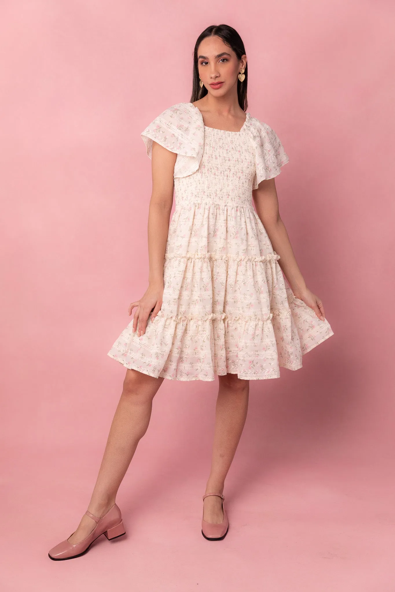 Madison Dress in Eyelet Floral - FINAL SALE sold by Ivy City Co