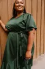 Maggie Dress in Emerald sold by Ivy City Co