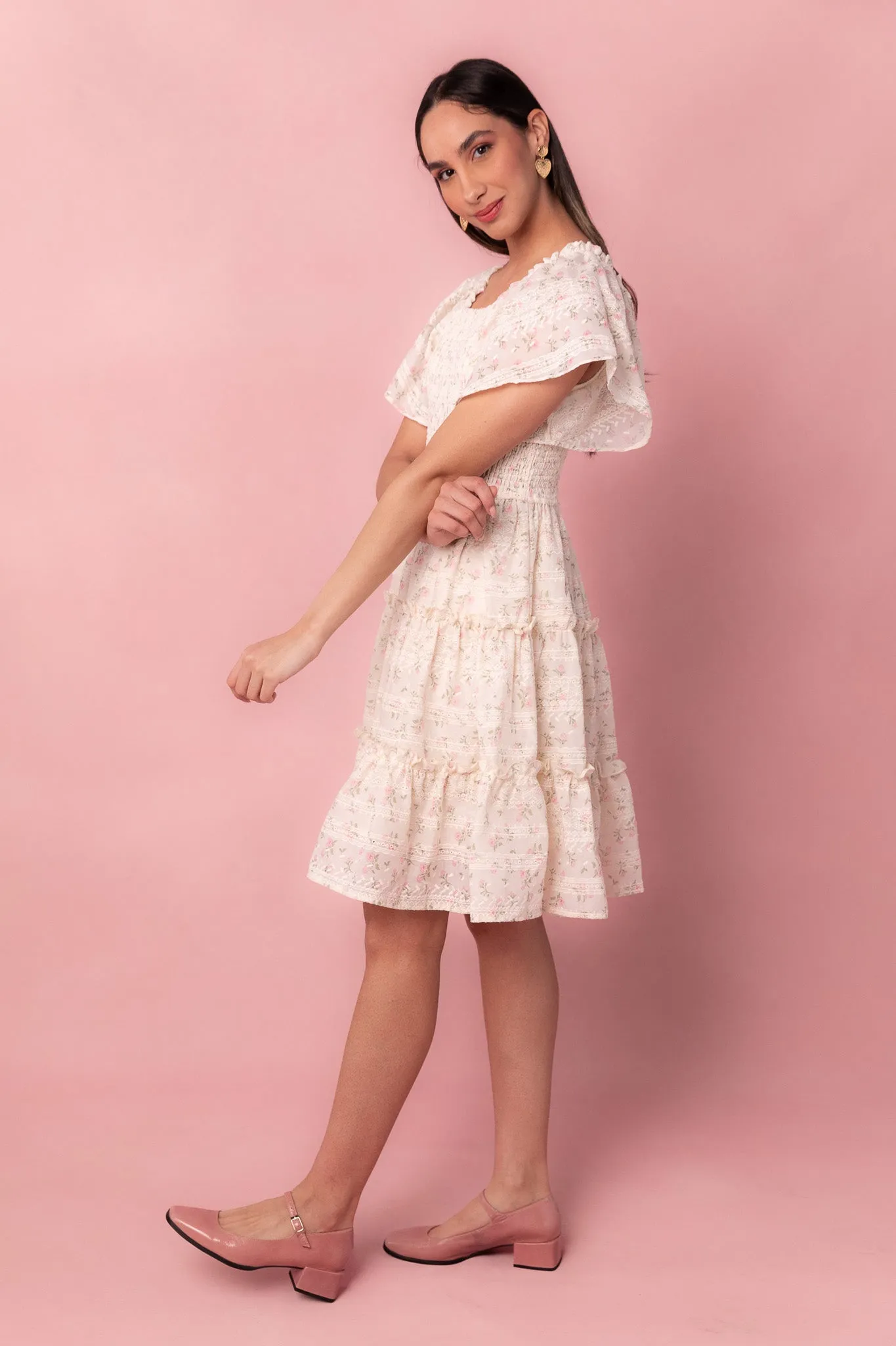 Madison Dress in Eyelet Floral - FINAL SALE sold by Ivy City Co product image thumbnail 2