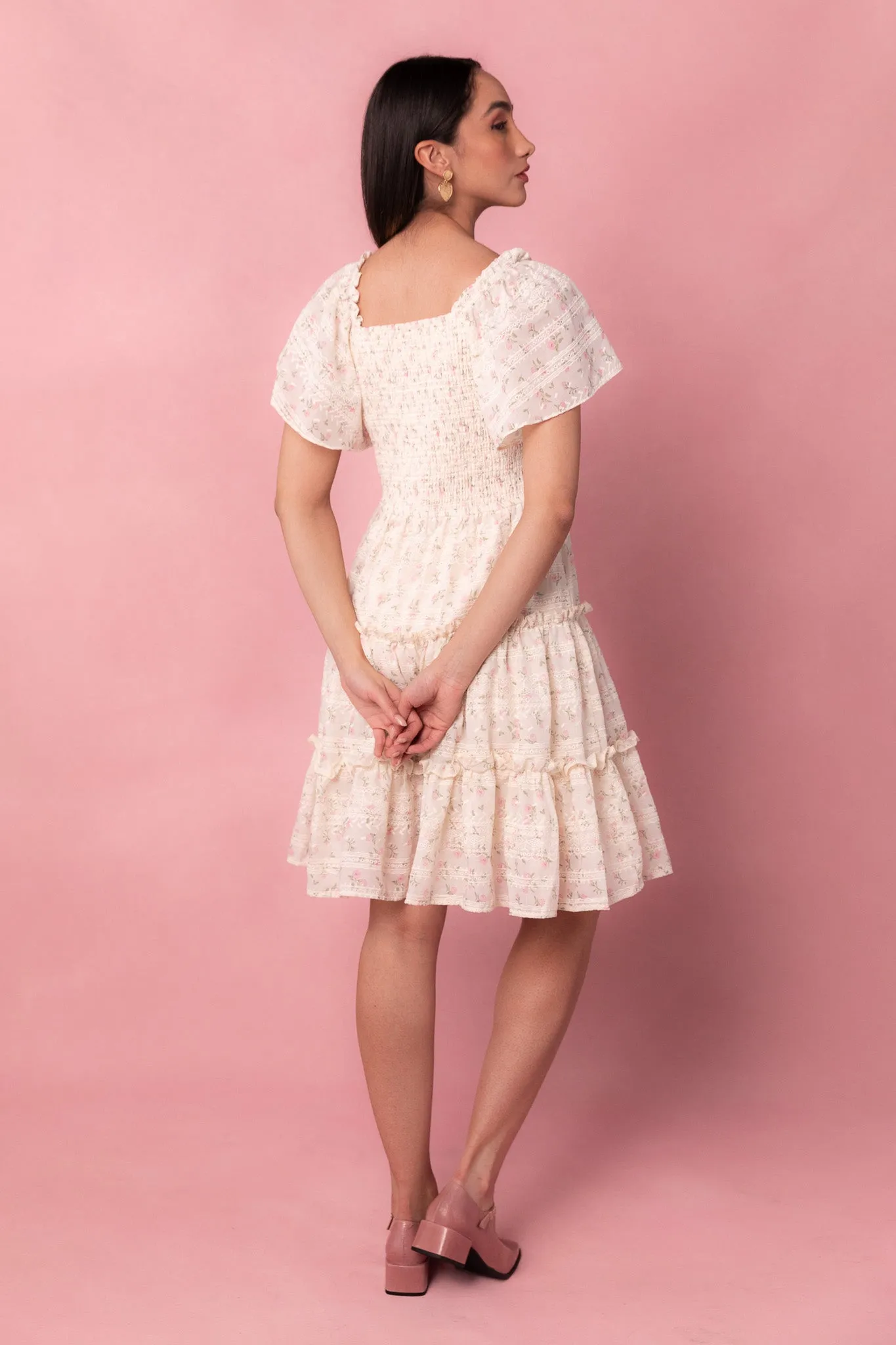 Madison Dress in Eyelet Floral - FINAL SALE sold by Ivy City Co product image thumbnail 3