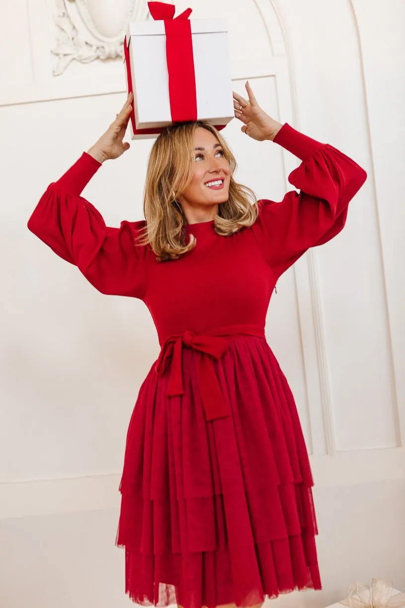 Short Cosette Dress in Red - FINAL SALE sold by Ivy City Co product image thumbnail 5