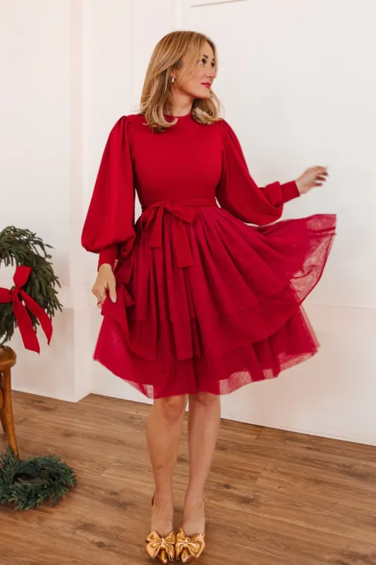 Short Cosette Dress in Red - FINAL SALE sold by Ivy City Co