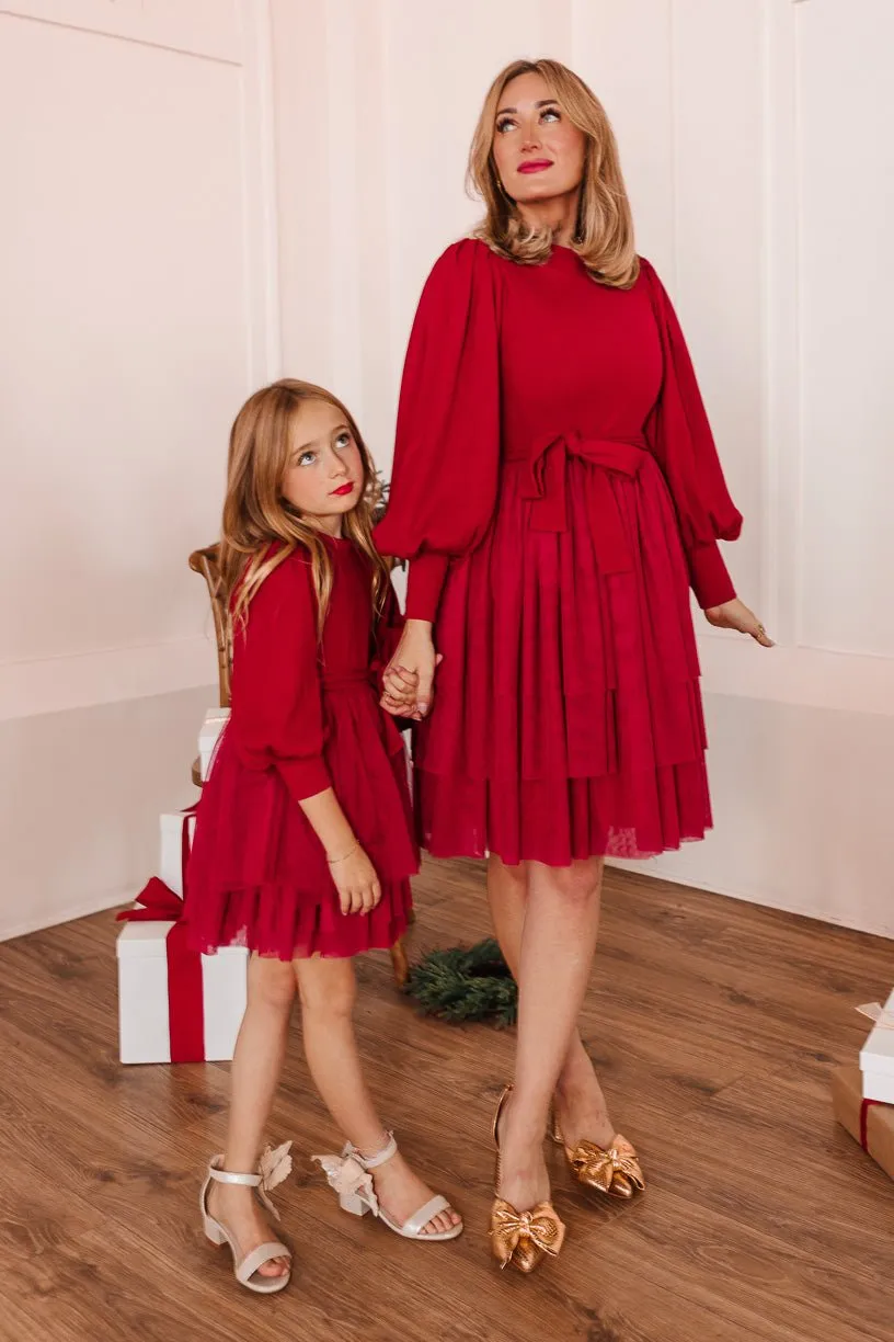 Short Cosette Dress in Red - FINAL SALE sold by Ivy City Co product image thumbnail 4