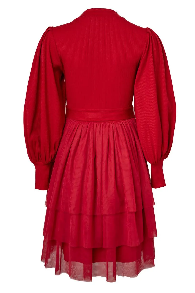 Short Cosette Dress in Red - FINAL SALE sold by Ivy City Co product image thumbnail 3