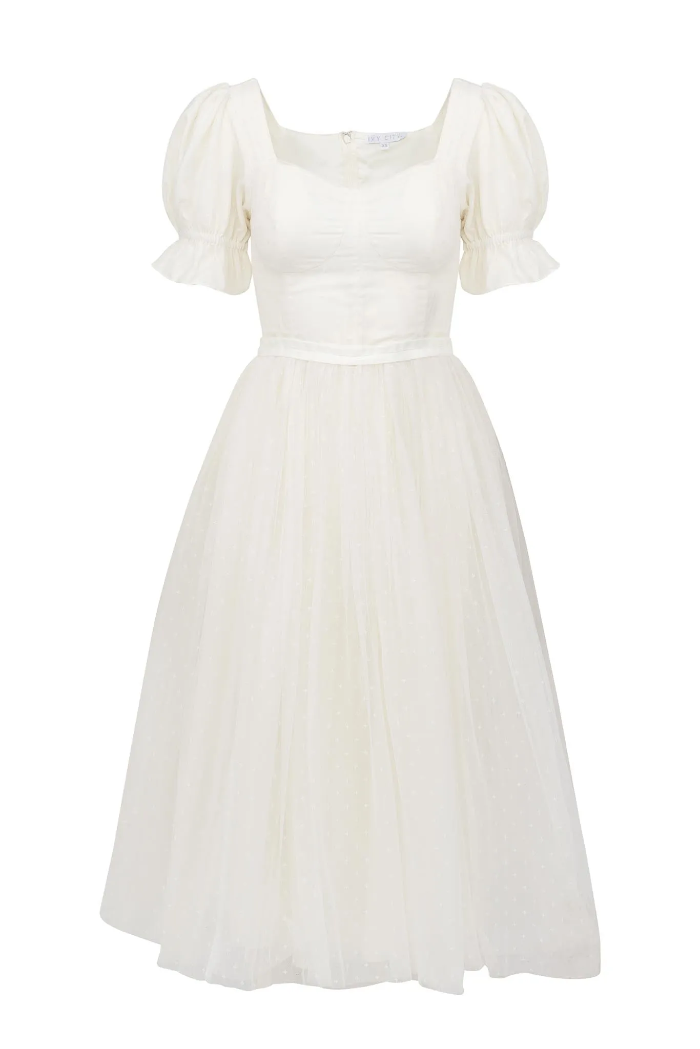 Ballerina Dress in White sold by Ivy City Co product image thumbnail 4