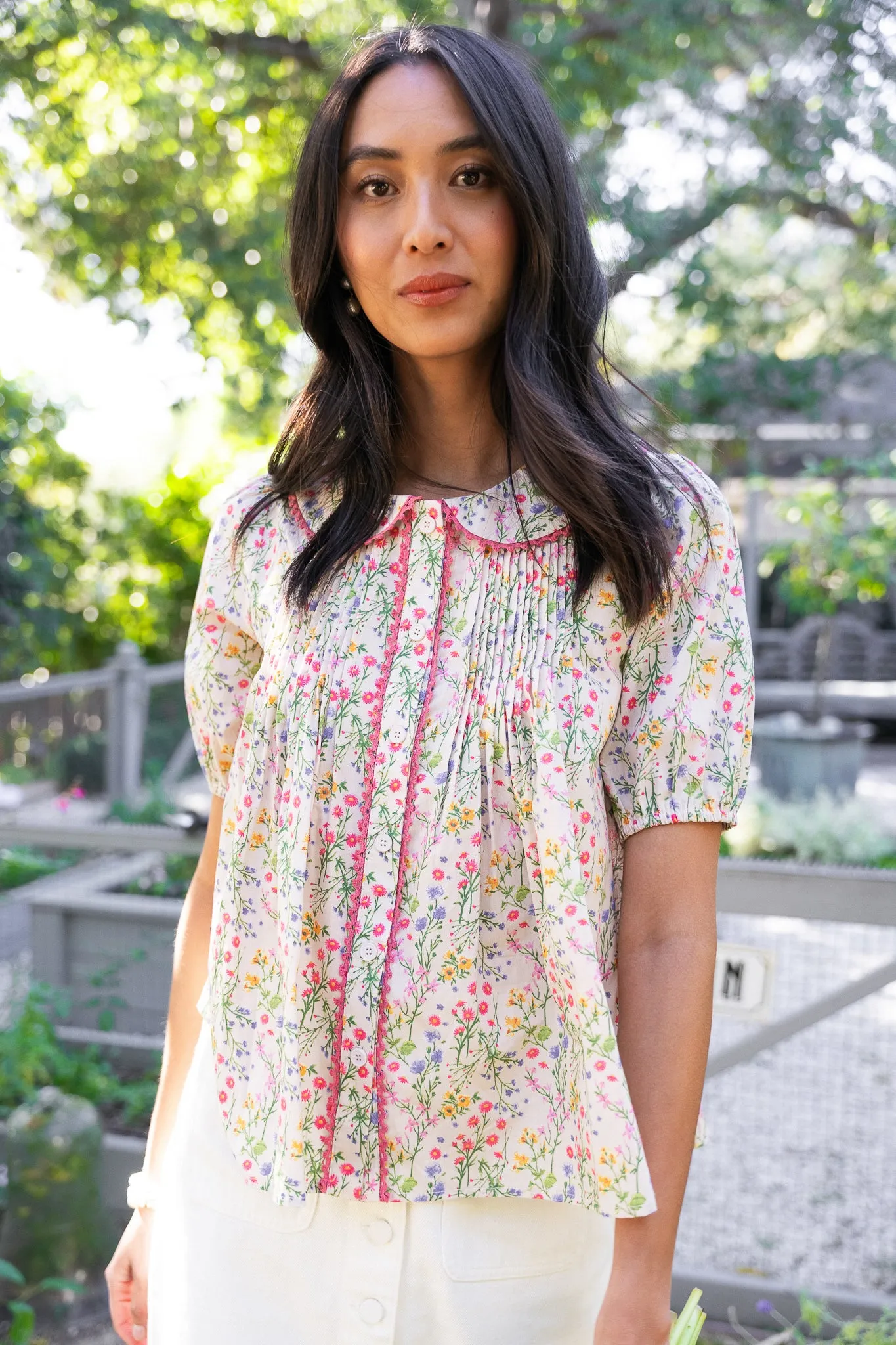 Betty Blouse in Floral sold by Ivy City Co product image thumbnail 5