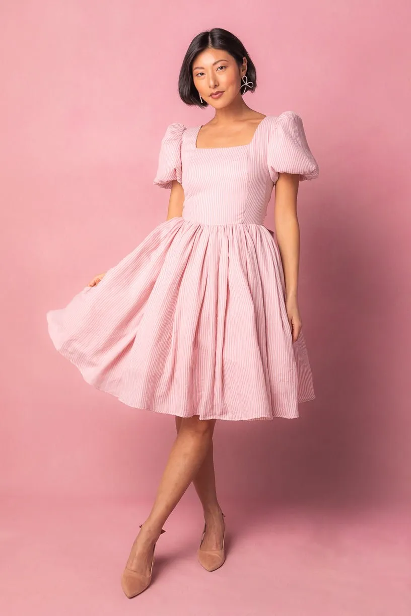 Cupcake Dress in Pink Stripe - FINAL SALE sold by Ivy City Co product image thumbnail 3