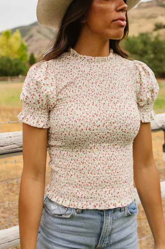 Delia Top in Ditsy Floral - FINAL SALE sold by Ivy City Co