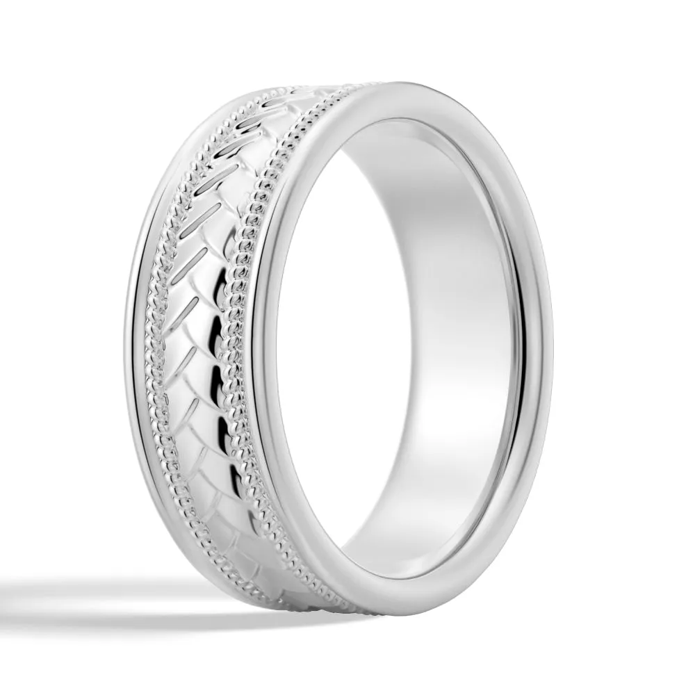 7mm Twisted Rope Men's Wedding Band sold by MSBLUE Jewelry product image thumbnail 4