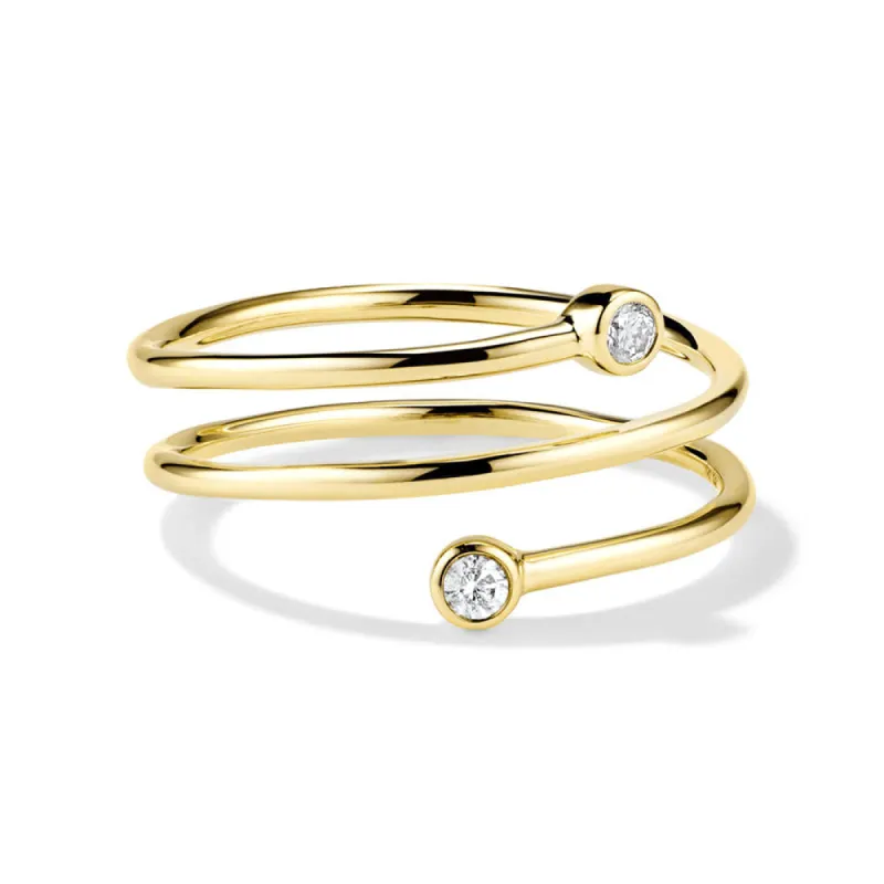 Lab Grown Diamond Triple Coil Ring sold by MSBLUE Jewelry