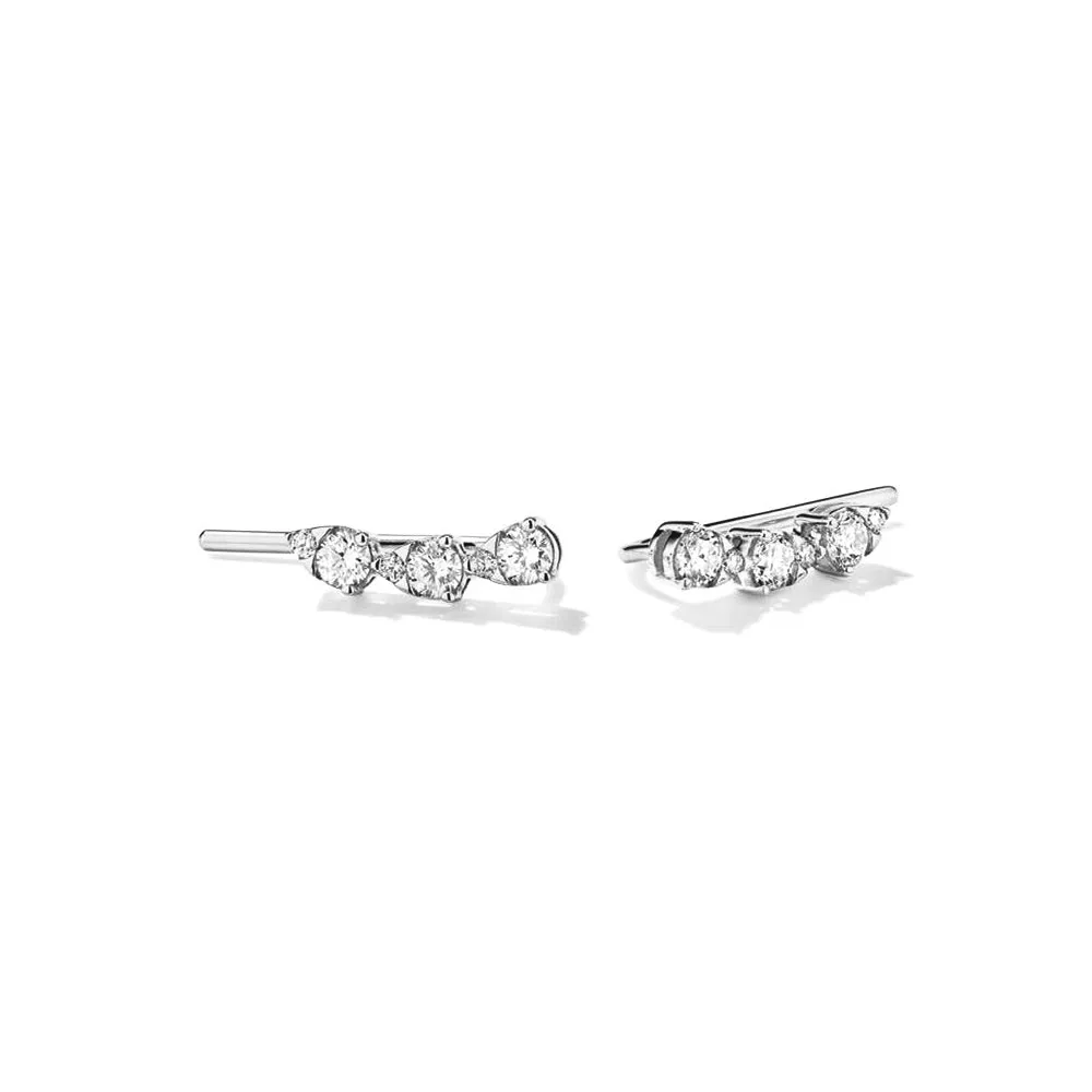 Lab Grown Diamond Pear Shaped Climber Stud Earrings sold by MSBLUE Jewelry product image thumbnail 2