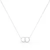 Simple Interlocking Circles Necklace sold by MSBLUE Jewelry