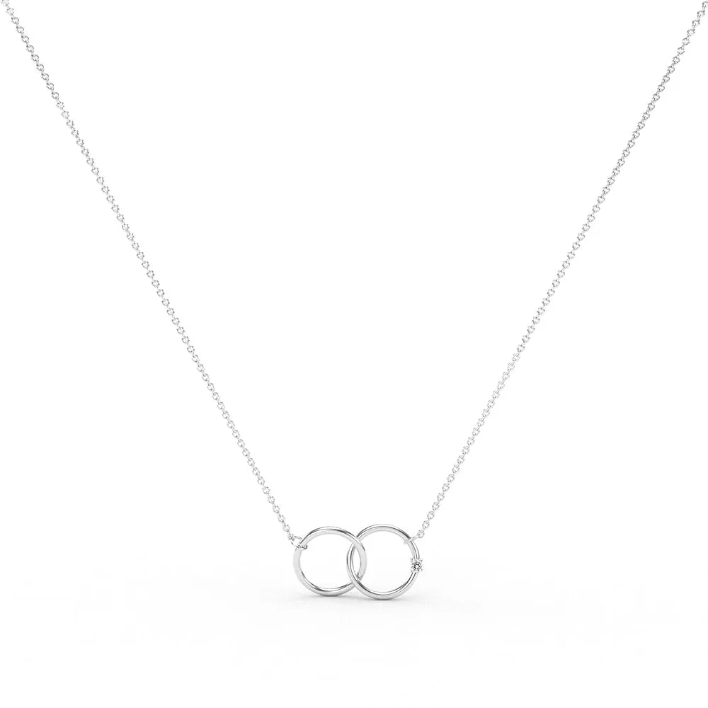 Simple Interlocking Circles Necklace sold by MSBLUE Jewelry product image thumbnail 2