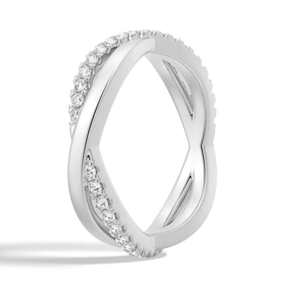 Classic Infinity Moissanite Eternity Wedding Band sold by MSBLUE Jewelry product image thumbnail 2