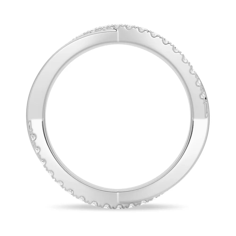 Classic Infinity Moissanite Eternity Wedding Band sold by MSBLUE Jewelry product image thumbnail 4