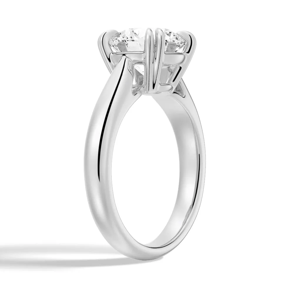 Round-Cut Solitaire Moissanite Engagement Ring sold by MSBLUE Jewelry product image thumbnail 2