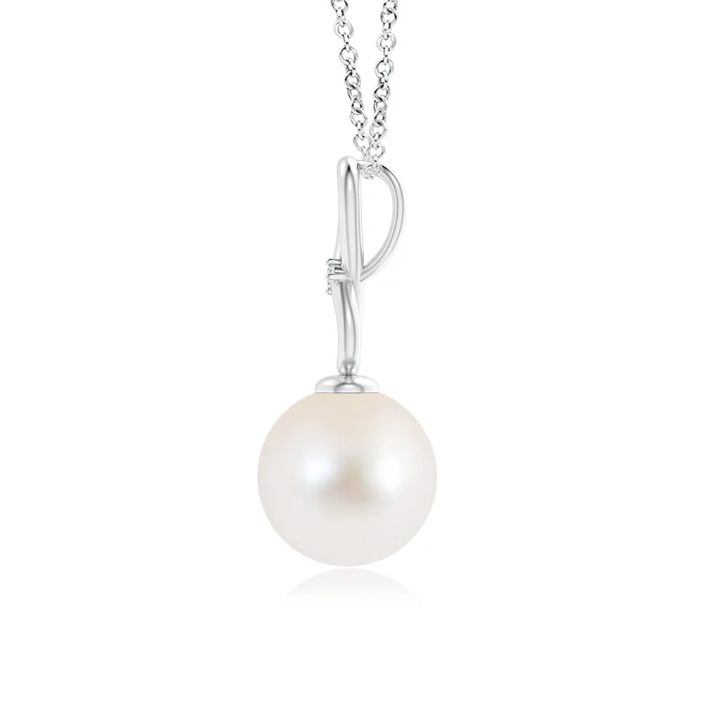8mm Freshwater Cultured Pearl Infinity Loop Pendant sold by MSBLUE Jewelry product image thumbnail 4