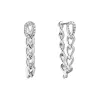 Pavé Lab Grown Diamond Curb Earrings sold by MSBLUE Jewelry