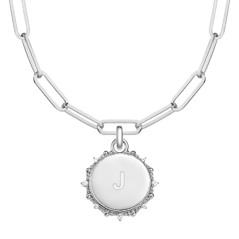 Engravable Moissanite Sunlight Medallion Pendant Necklace sold by MSBLUE Jewelry