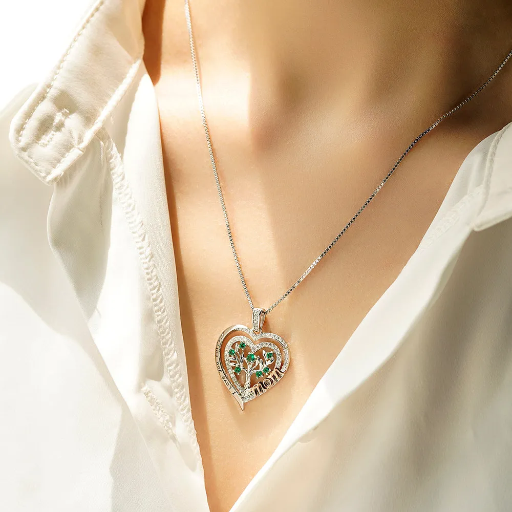 Heart of Life Family Tree Pendant with Emeralds sold by MSBLUE Jewelry product image thumbnail 4