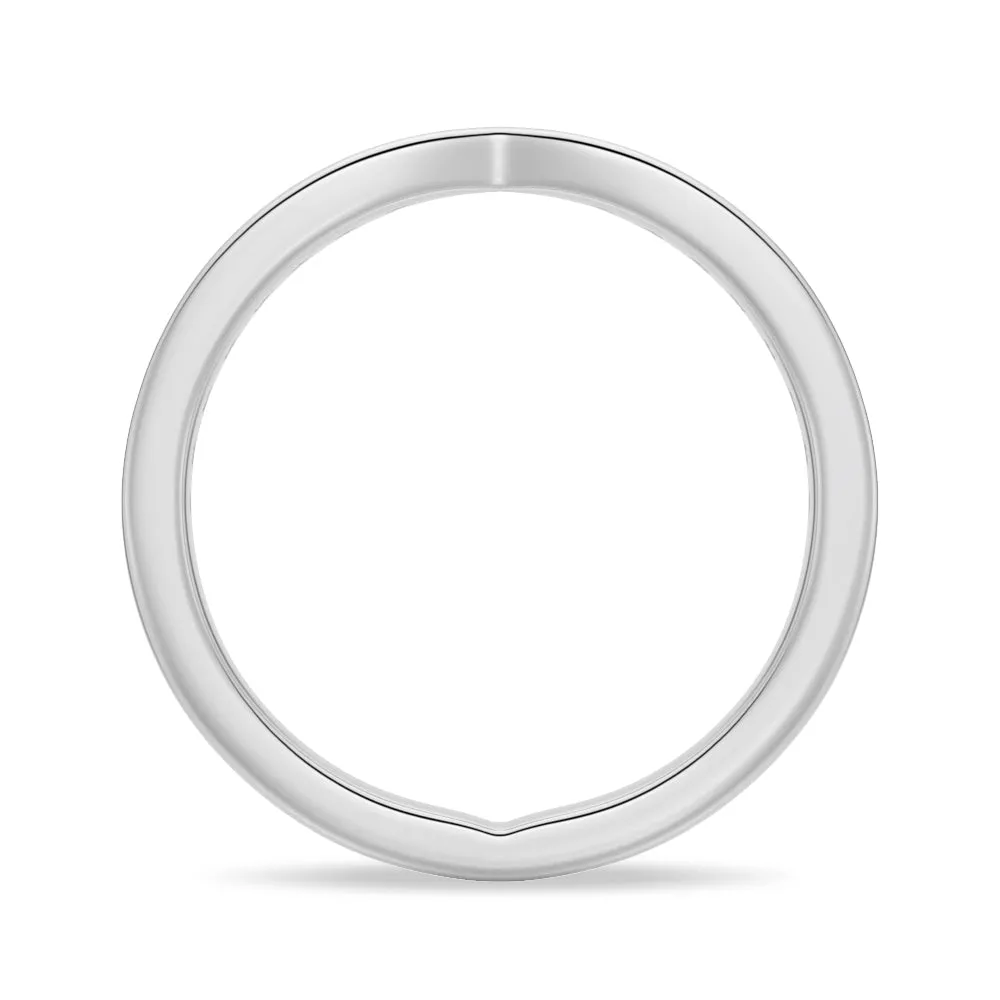 Petite Infinity Pave Moissanite Wedding Band sold by MSBLUE Jewelry product image thumbnail 4