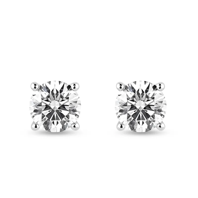 2ctw Round Brilliant 4 Prong Solitaire Stud Earrings sold by MSBLUE Jewelry
