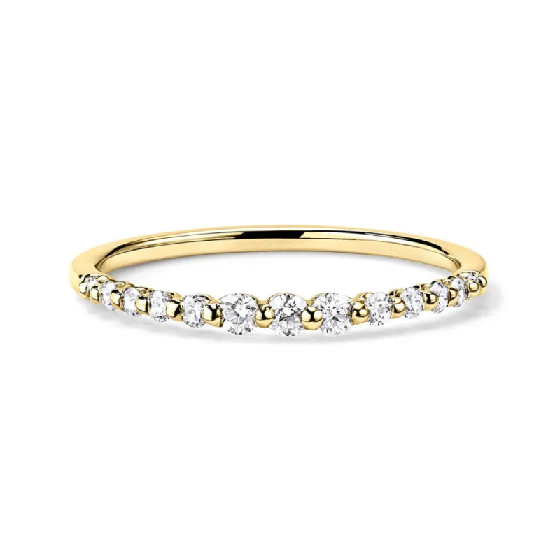 Graduated Lab Grown Diamond Ring sold by MSBLUE Jewelry